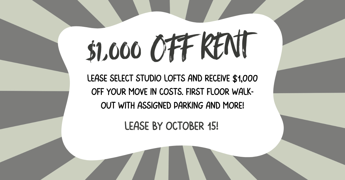 Fall Special | Lease Now & Save on Rent | $1000 Off First Month's Rent |  Lease by October 15, 2025